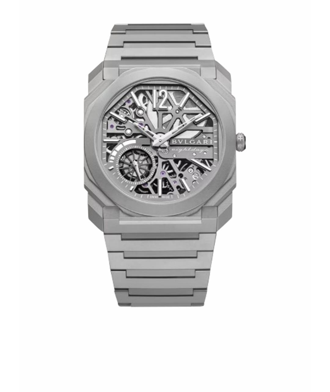 BVLGARI Серебряные металлические часы, фото 1