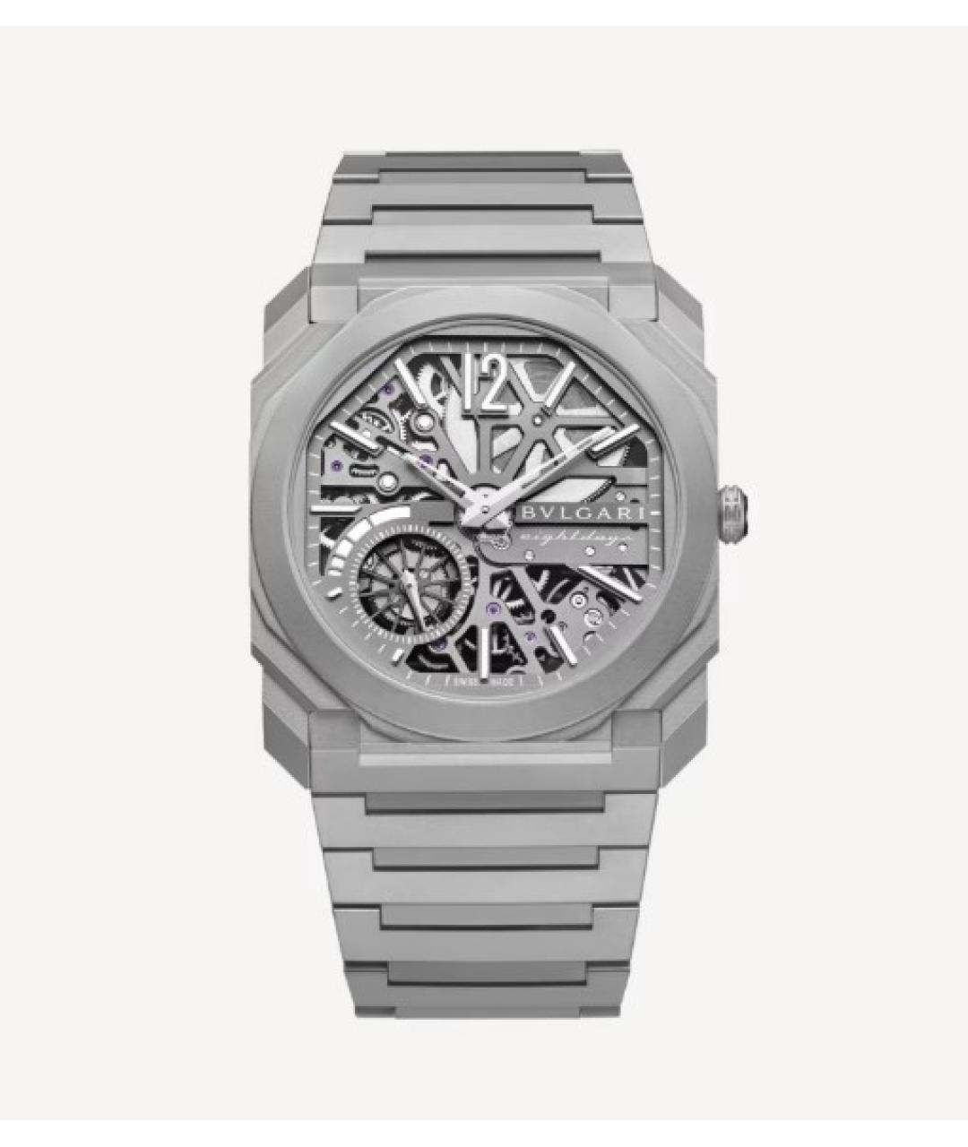 BVLGARI Серебряные металлические часы, фото 9