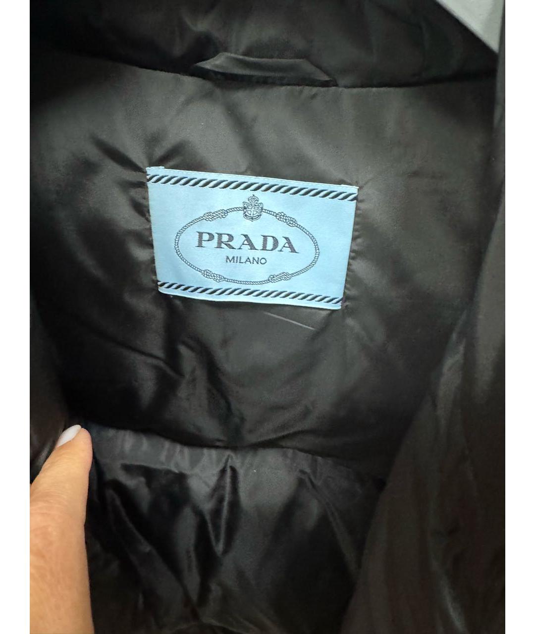 PRADA Черный пуховик, фото 3
