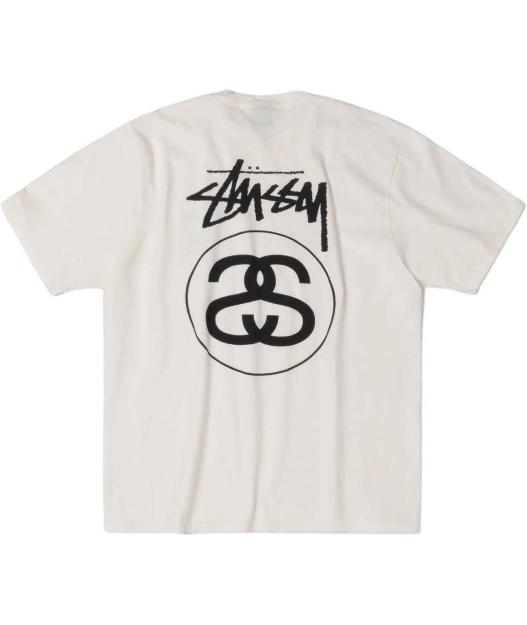 STUSSY Бежевая футболка, фото 2