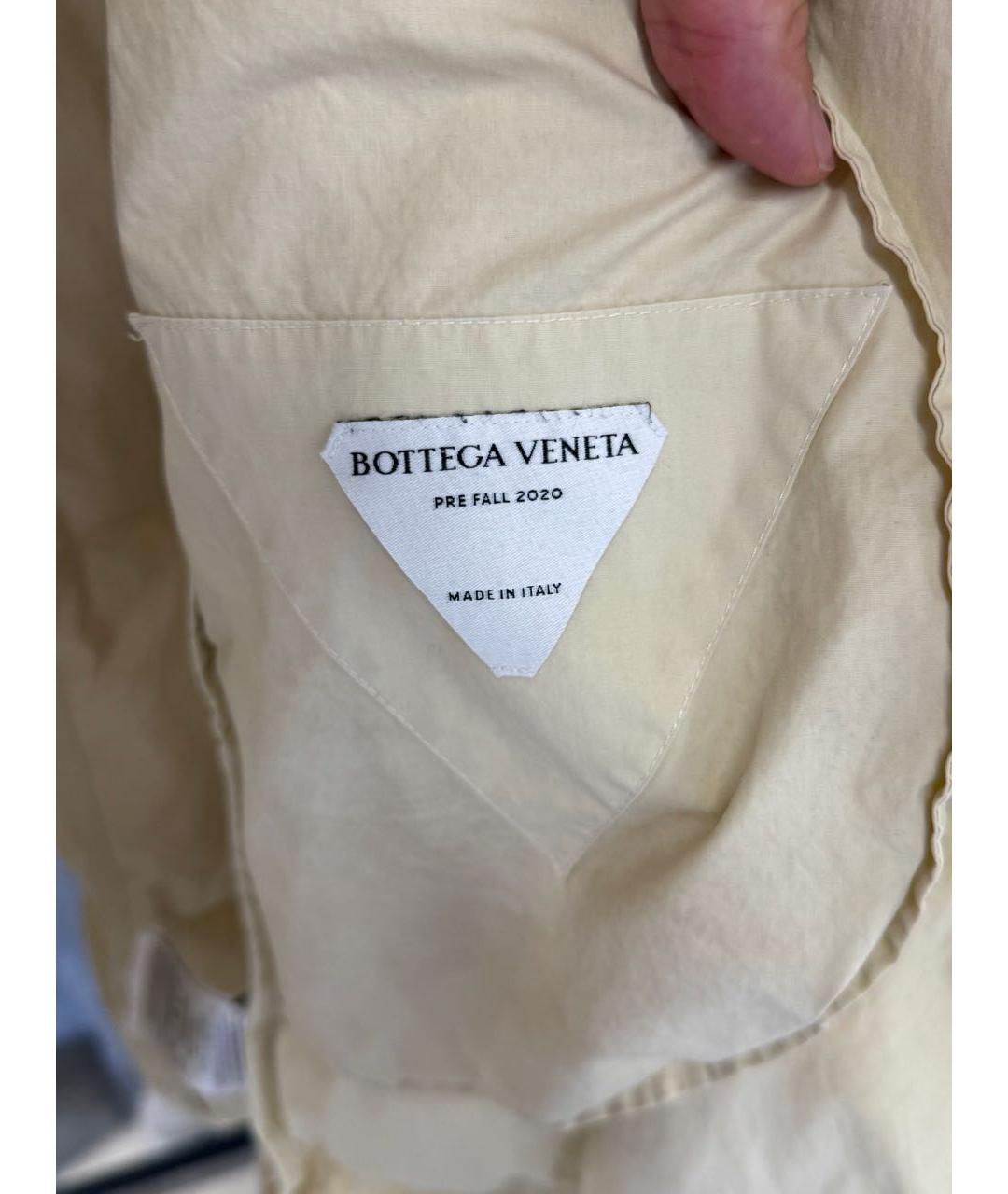 BOTTEGA VENETA Бежевый хлопковый пуховик, фото 3