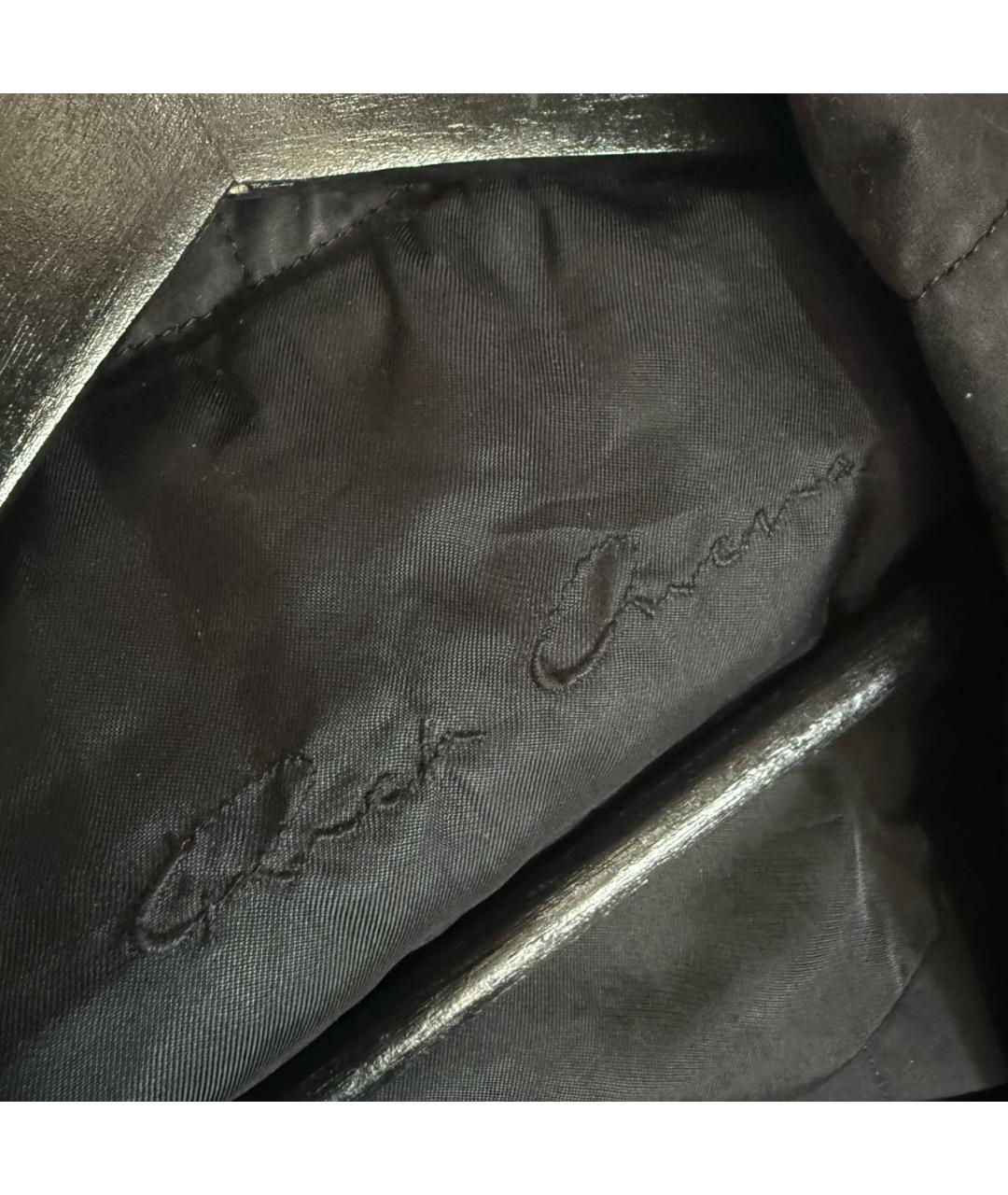 RICK OWENS Черная кожаная куртка, фото 5