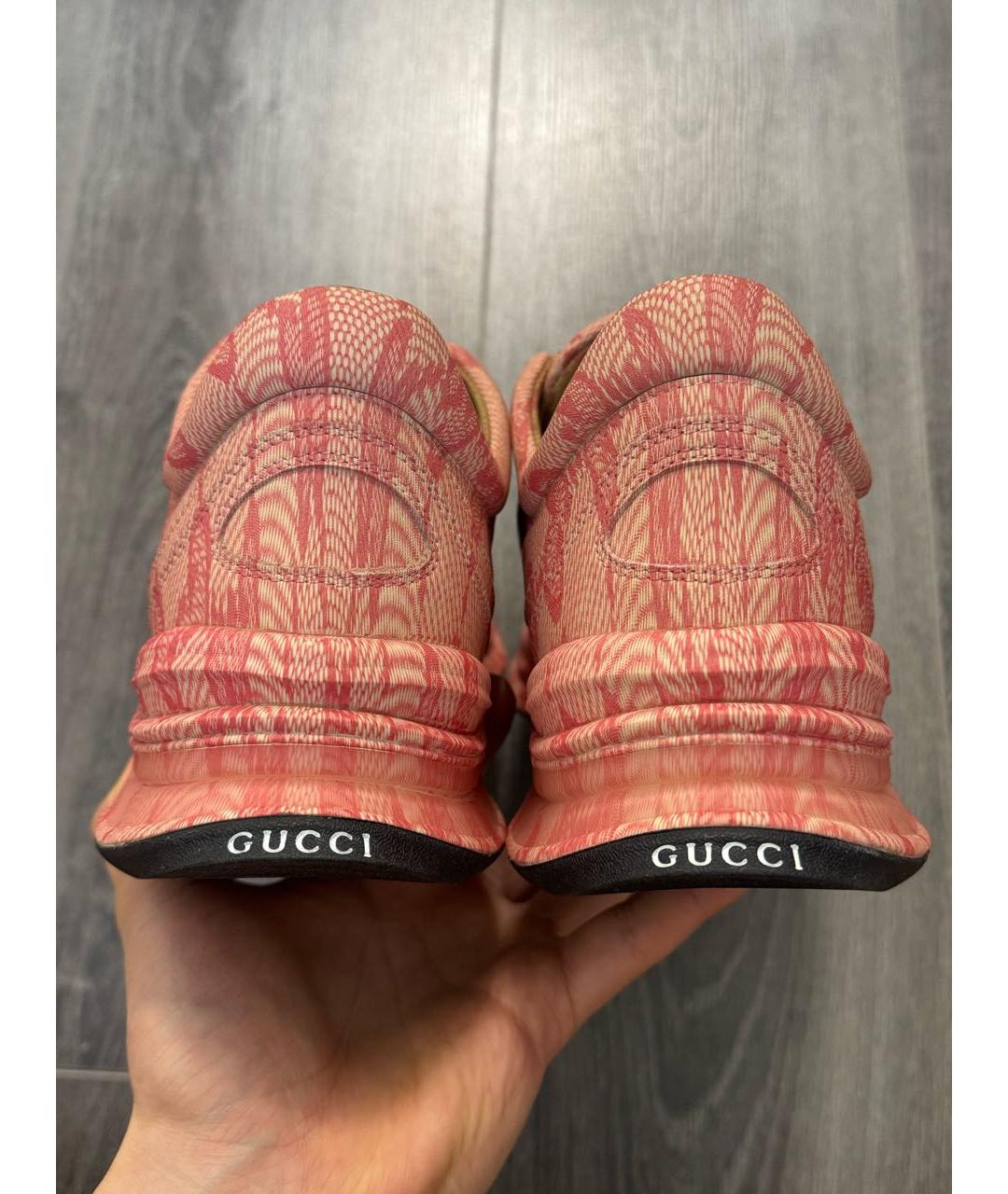 GUCCI Коралловые низкие кроссовки / кеды, фото 5