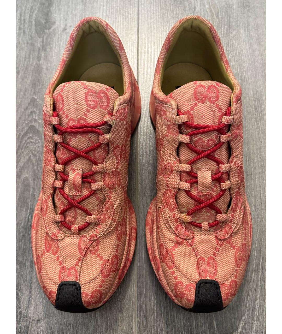 GUCCI Коралловые низкие кроссовки / кеды, фото 4