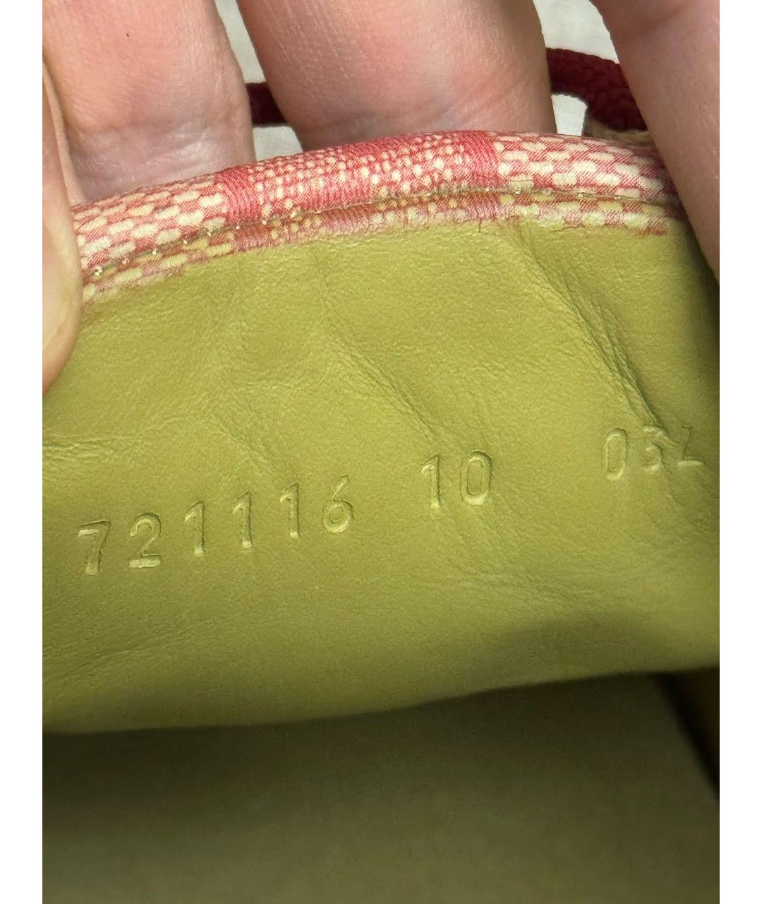 GUCCI Коралловые низкие кроссовки / кеды, фото 8