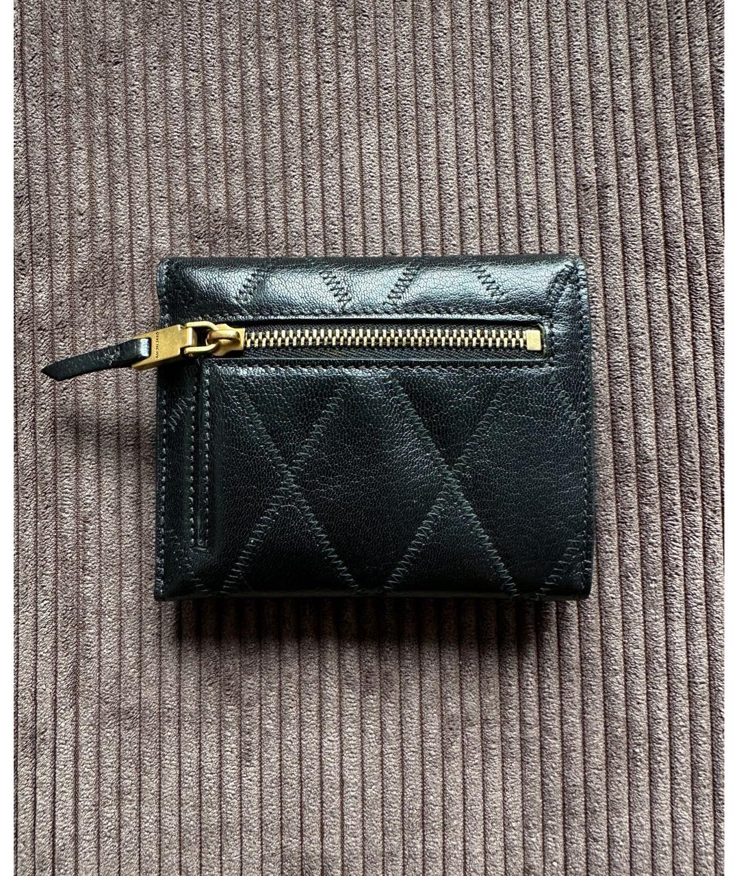 GIVENCHY Черный кожаный кошелек, фото 2