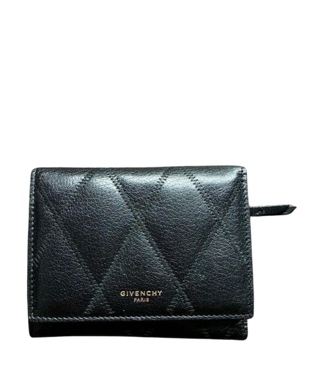 GIVENCHY Черный кожаный кошелек, фото 1