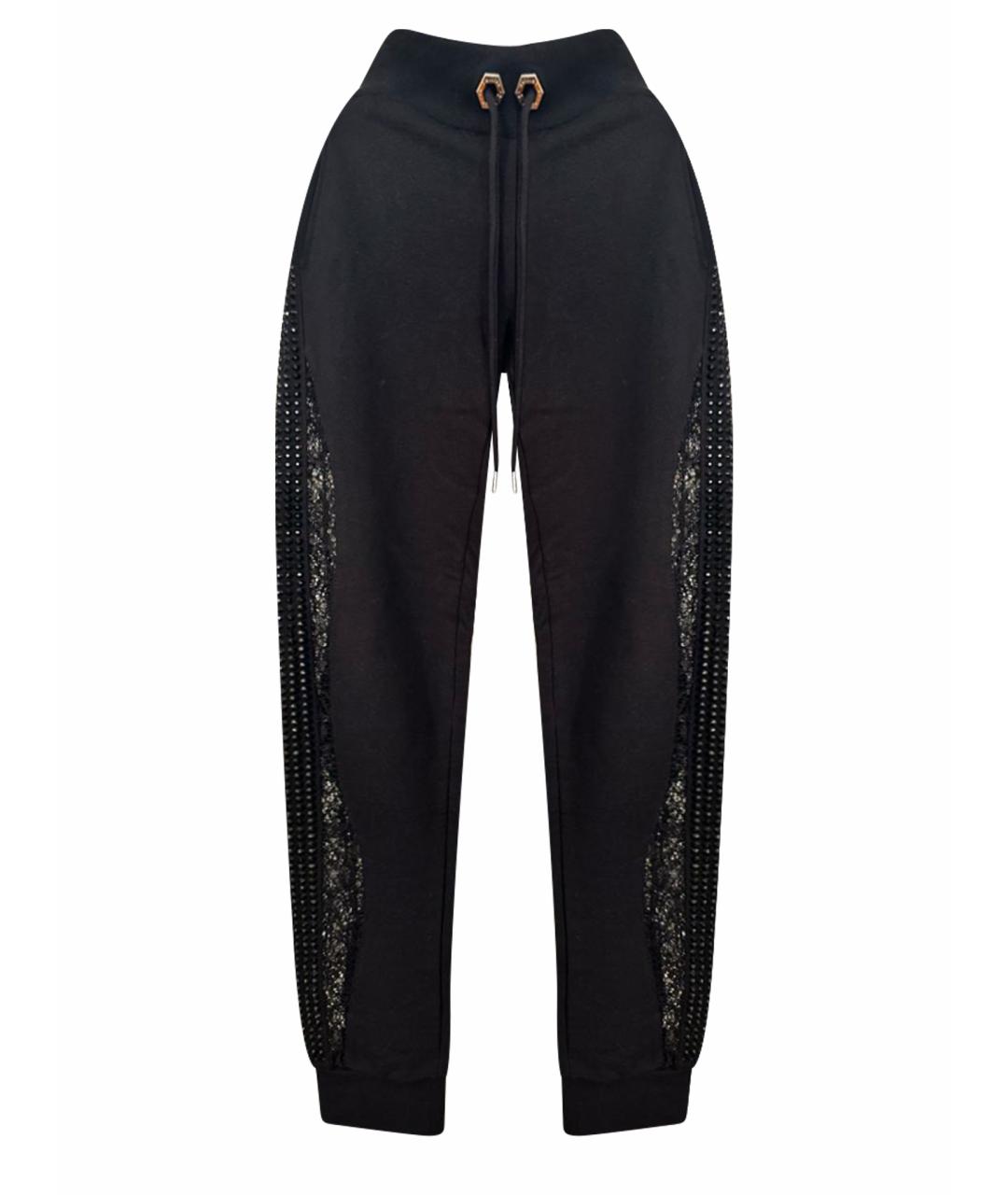 PHILIPP PLEIN Черные хлопковые спортивные брюки и шорты, фото 1