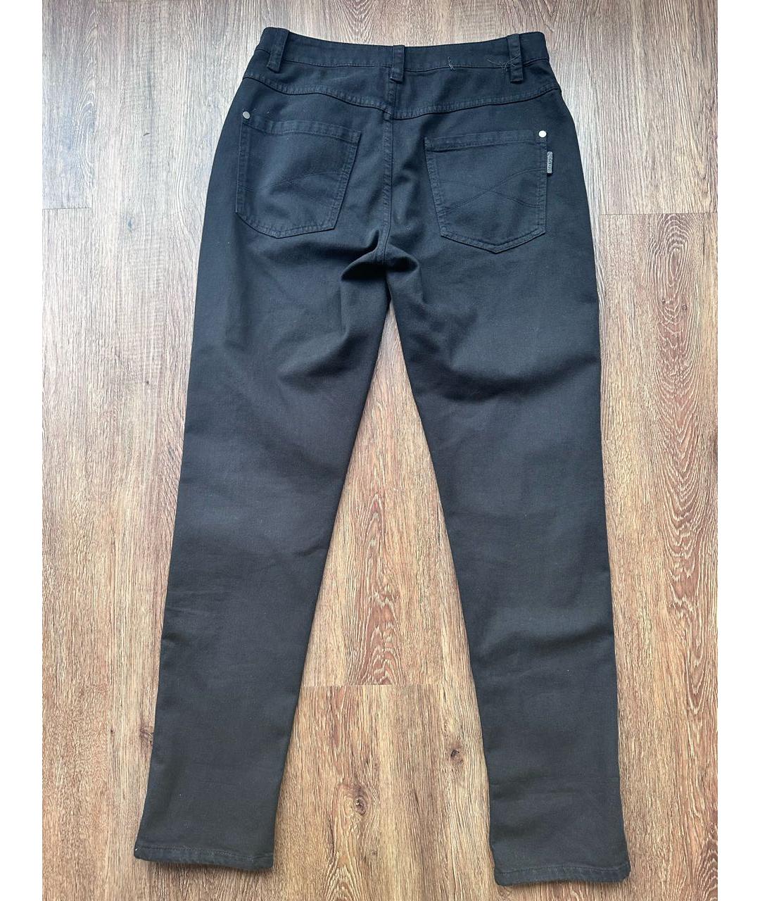 BRUNELLO CUCINELLI Черные хлопковые прямые джинсы, фото 2