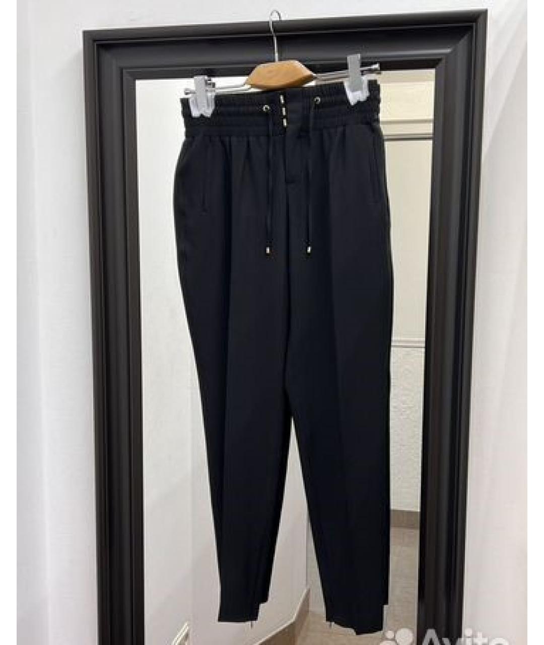 BLUMARINE Черные брюки узкие, фото 6