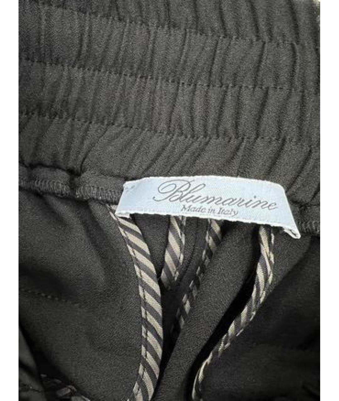 BLUMARINE Черные брюки узкие, фото 3