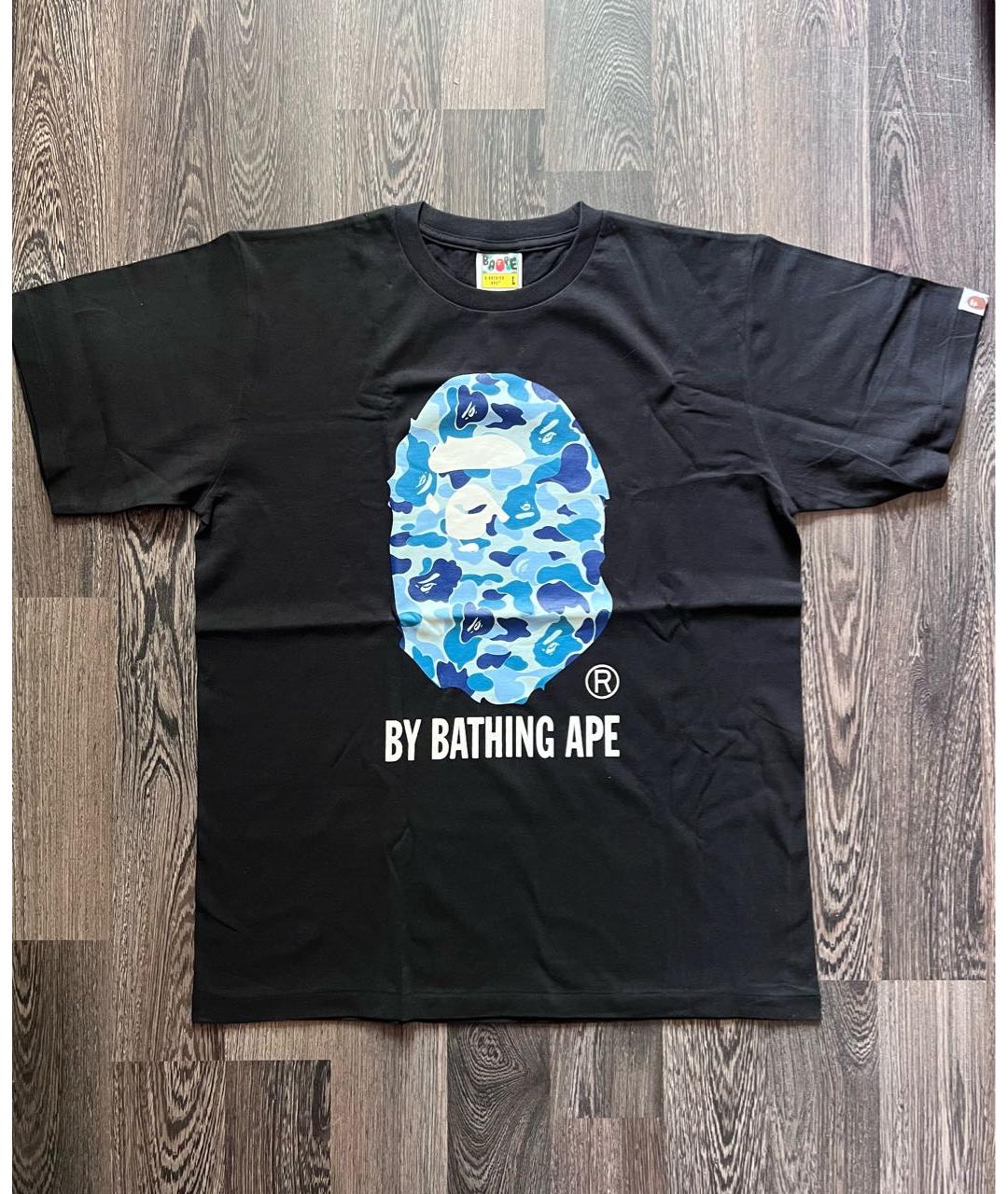 BAPE Черная хлопковая футболка, фото 9