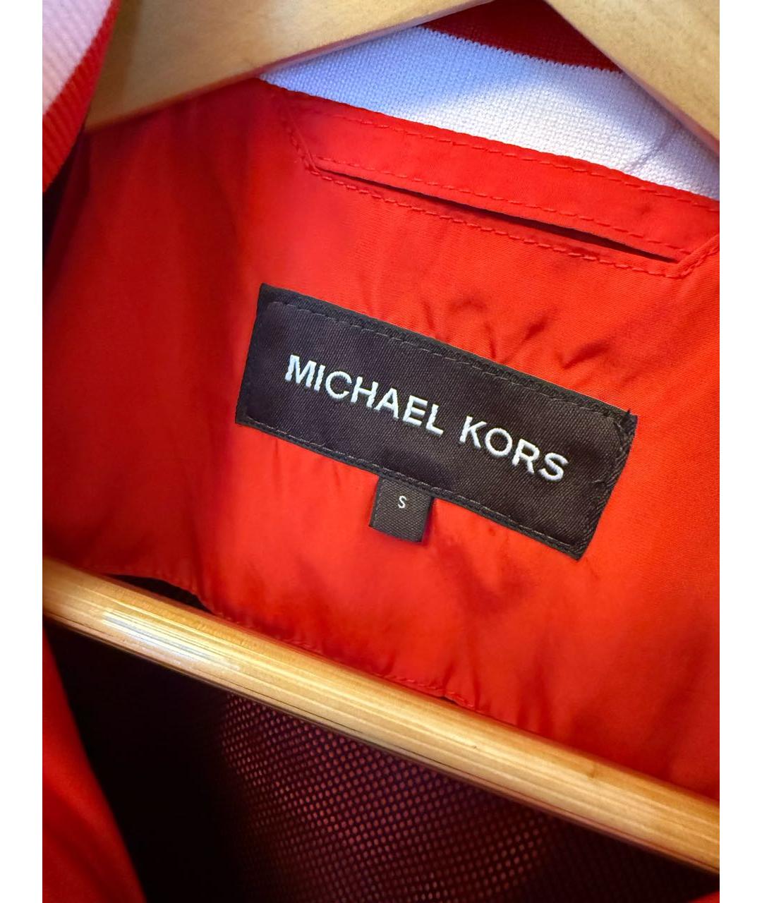 MICHAEL KORS Красная полиэстеровая куртка, фото 3