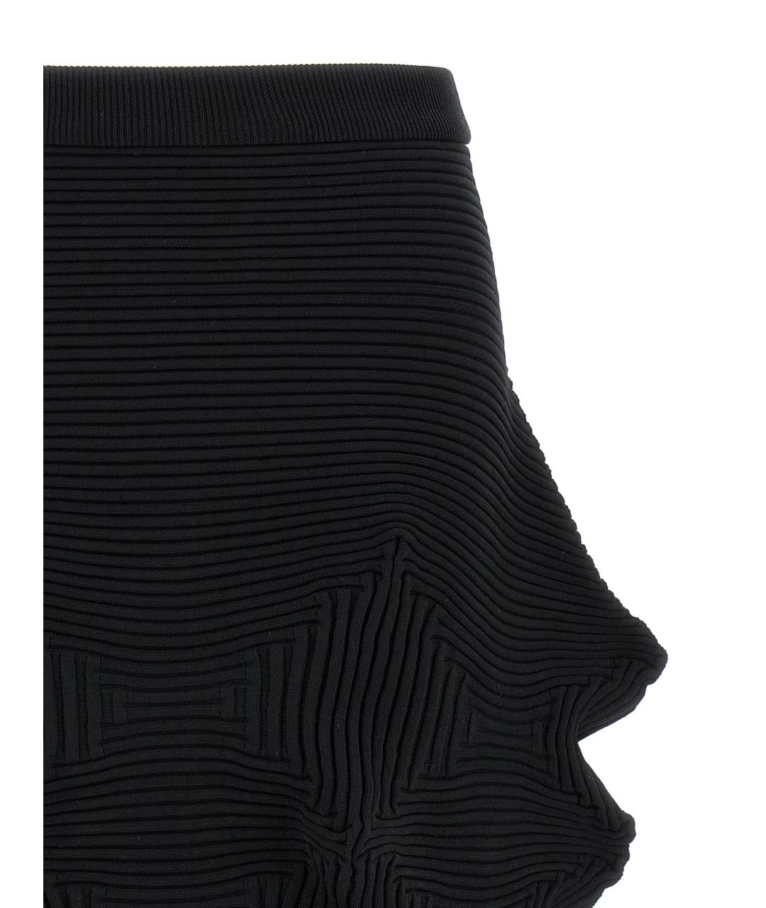 ISSEY MIYAKE Черная полиэстеровая юбка миди, фото 3