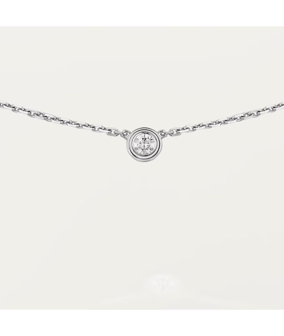 CARTIER Белая подвеска из белого золота, фото 5