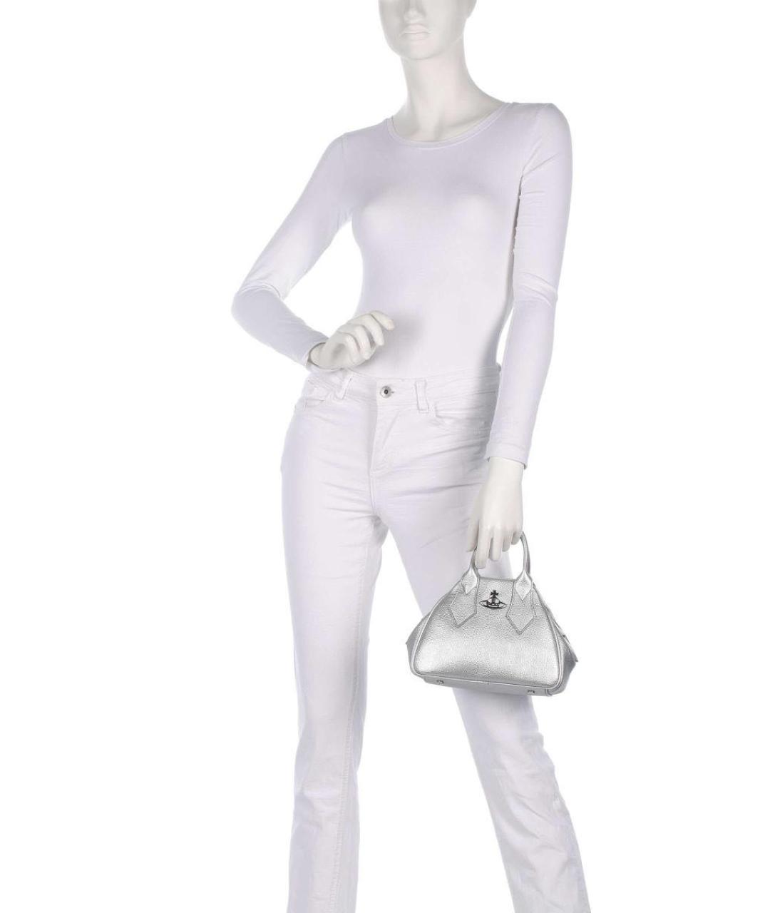 VIVIENNE WESTWOOD Серебряная сумка через плечо, фото 2