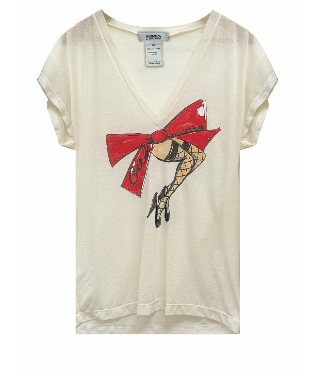 SONIA RYKIEL Белая футболка, фото 1