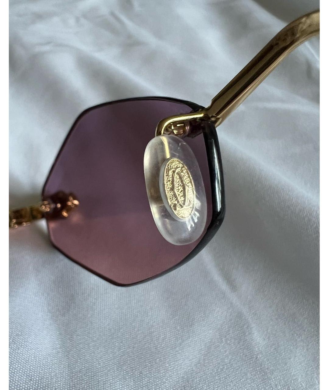 CARTIER Фиолетовые солнцезащитные очки, фото 5