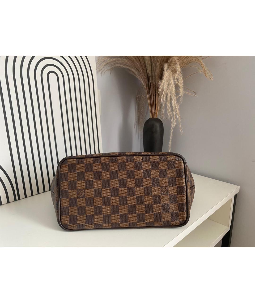 LOUIS VUITTON Коричневая сумка с короткими ручками, фото 3