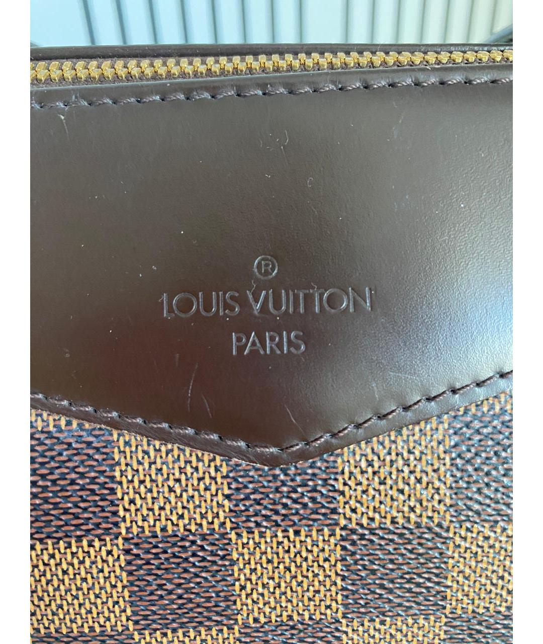 LOUIS VUITTON Коричневая сумка с короткими ручками, фото 5