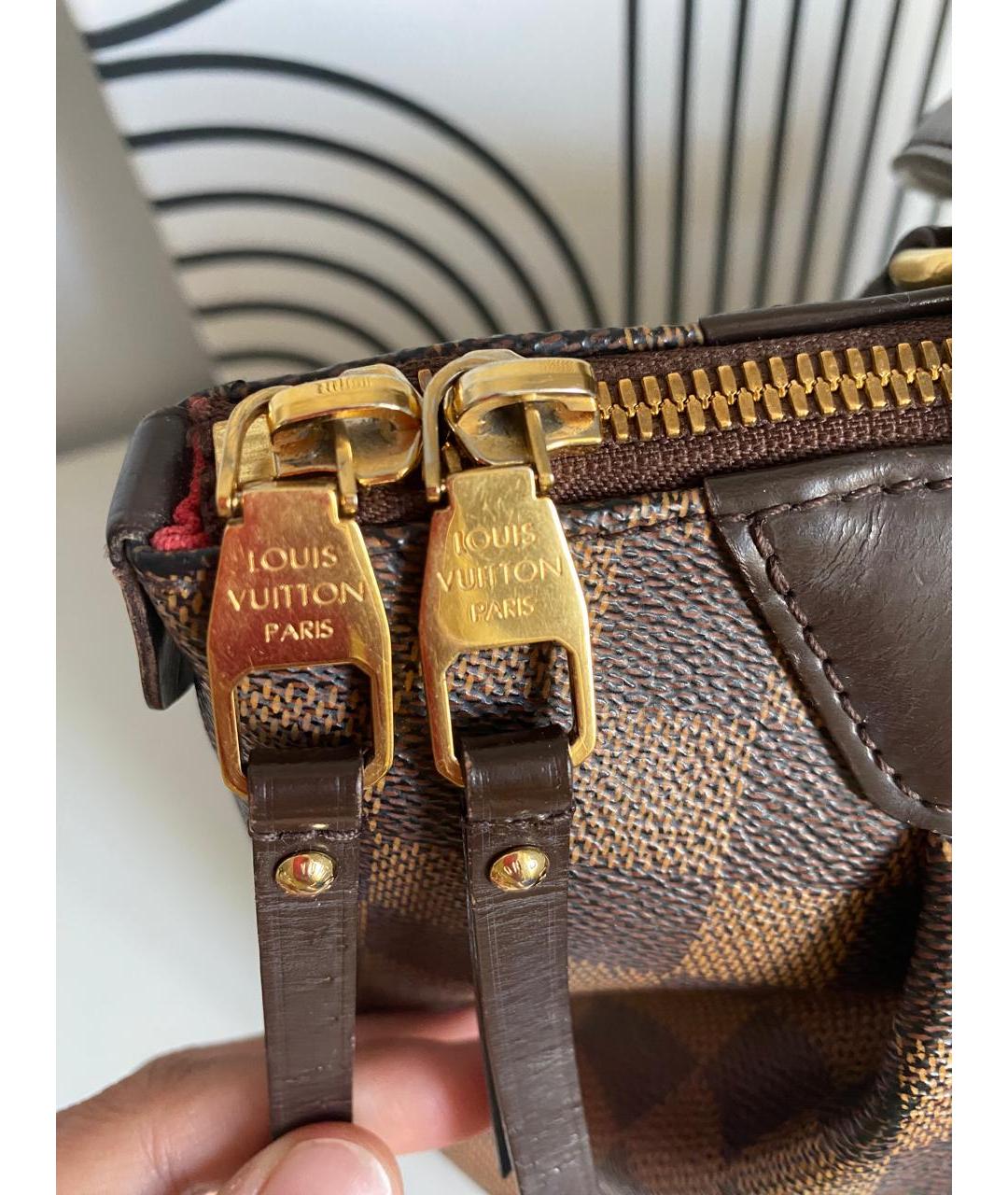 LOUIS VUITTON Коричневая сумка с короткими ручками, фото 6