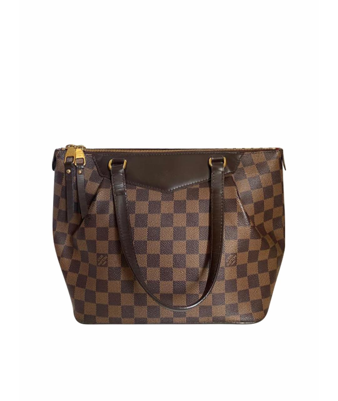 LOUIS VUITTON Коричневая сумка с короткими ручками, фото 1