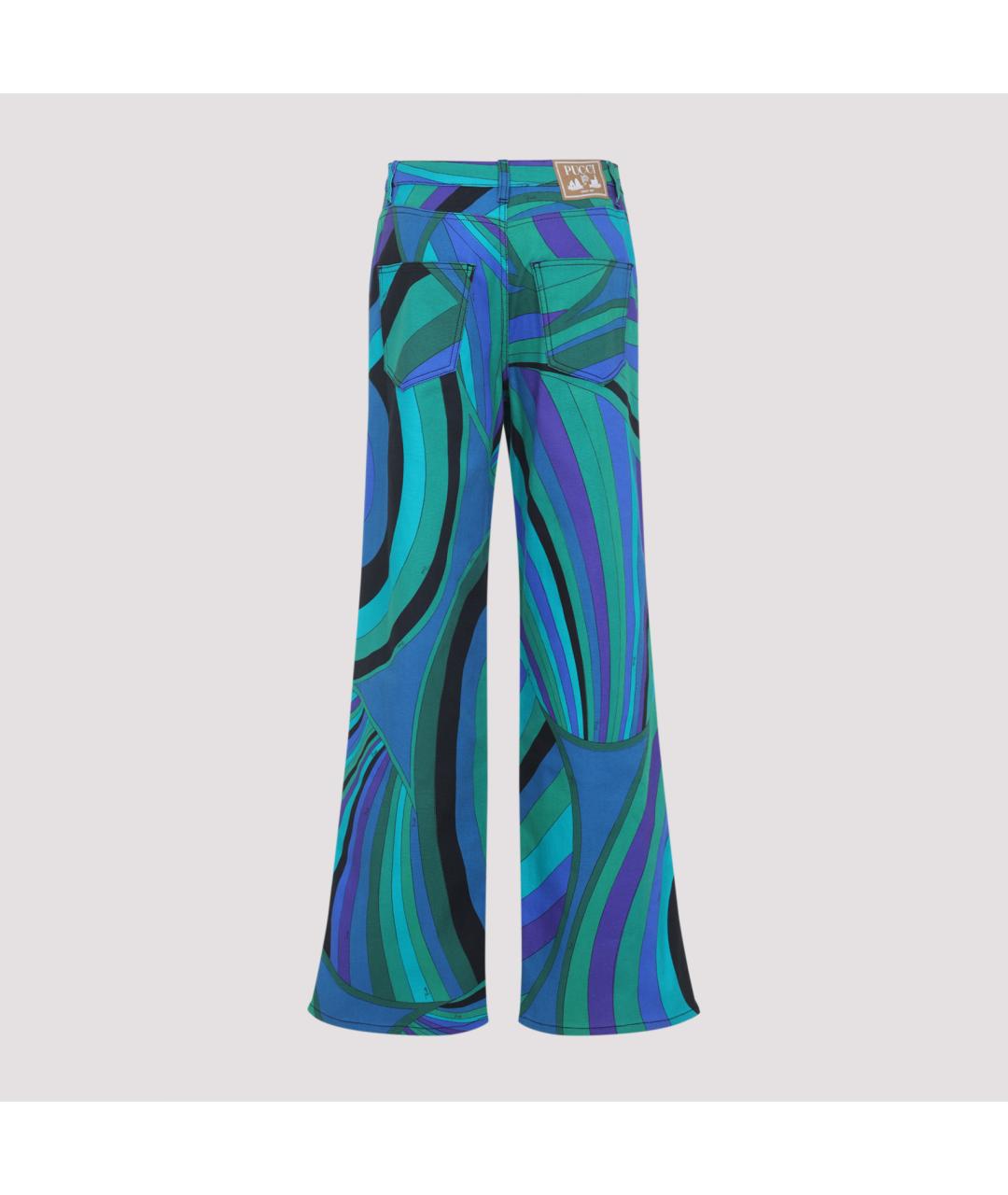 PUCCI Мульти хлопковые прямые брюки, фото 4