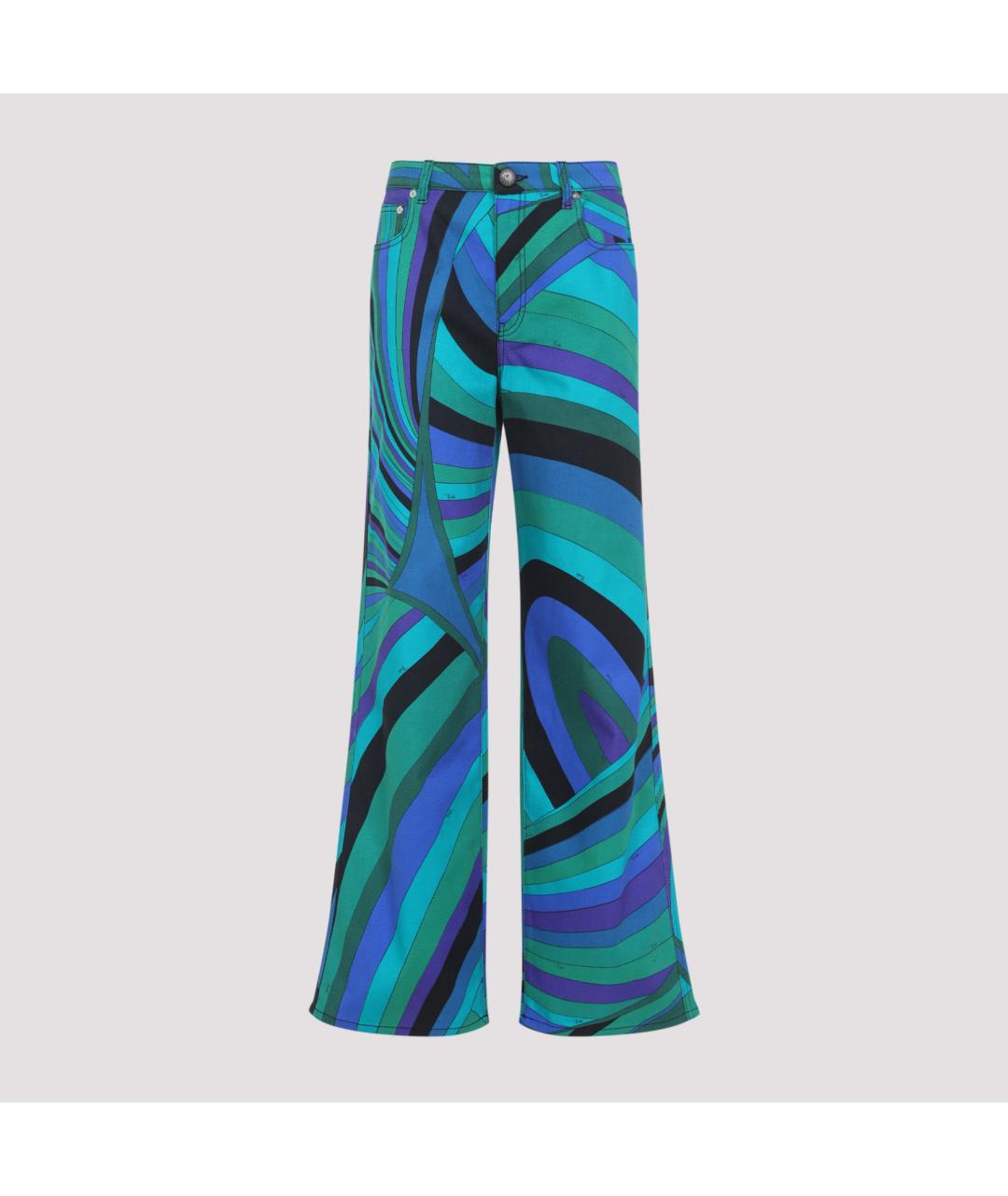 PUCCI Мульти хлопковые прямые брюки, фото 3