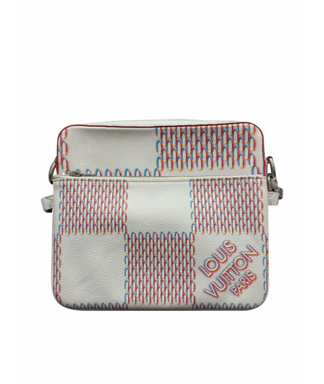 LOUIS VUITTON Белая кожаная сумка на плечо, фото 1