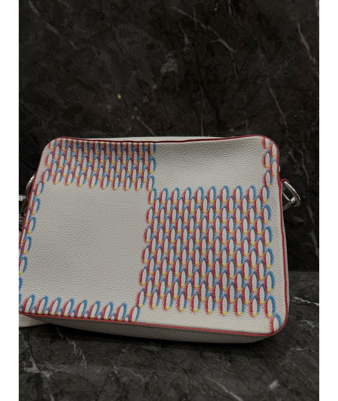 LOUIS VUITTON Белая кожаная сумка на плечо, фото 3