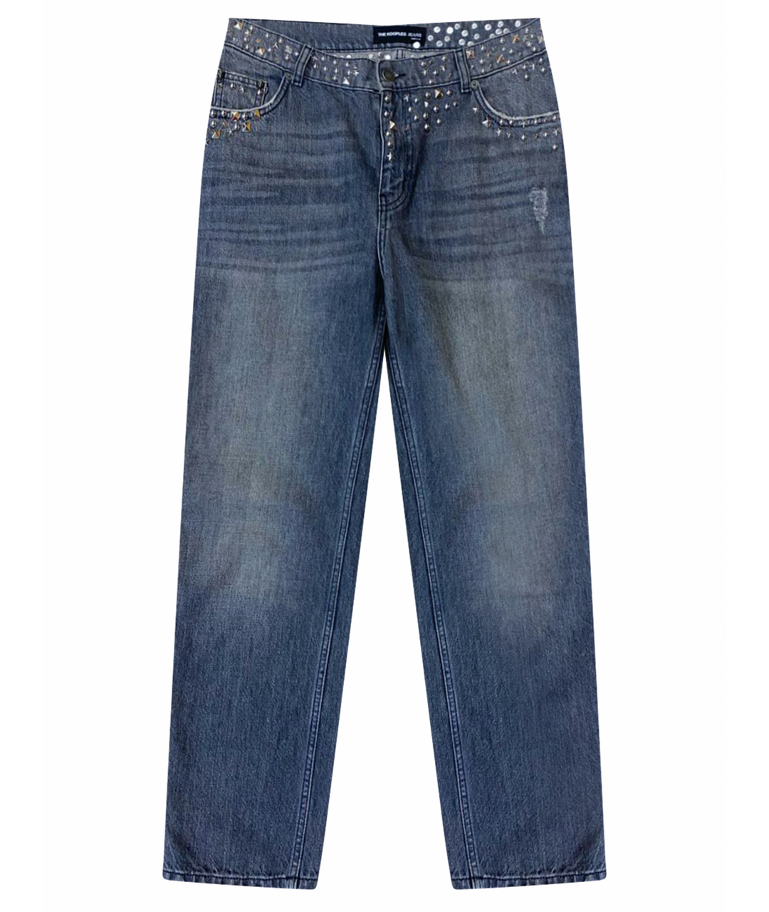 THE KOOPLES Серые хлопковые прямые джинсы, фото 1
