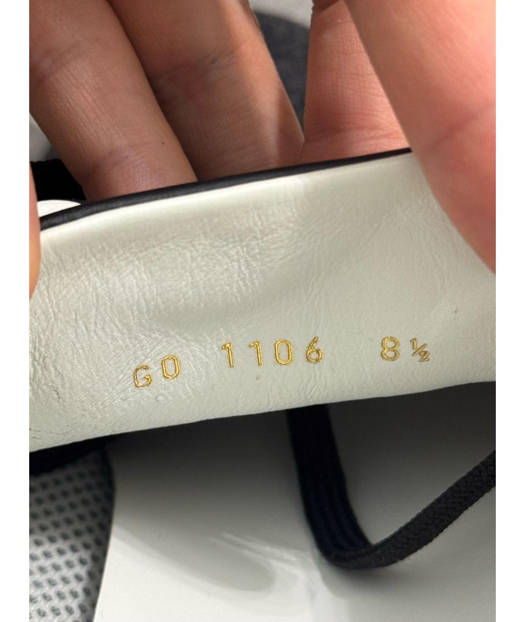 LOUIS VUITTON Антрацитовые текстильные низкие кроссовки / кеды, фото 6