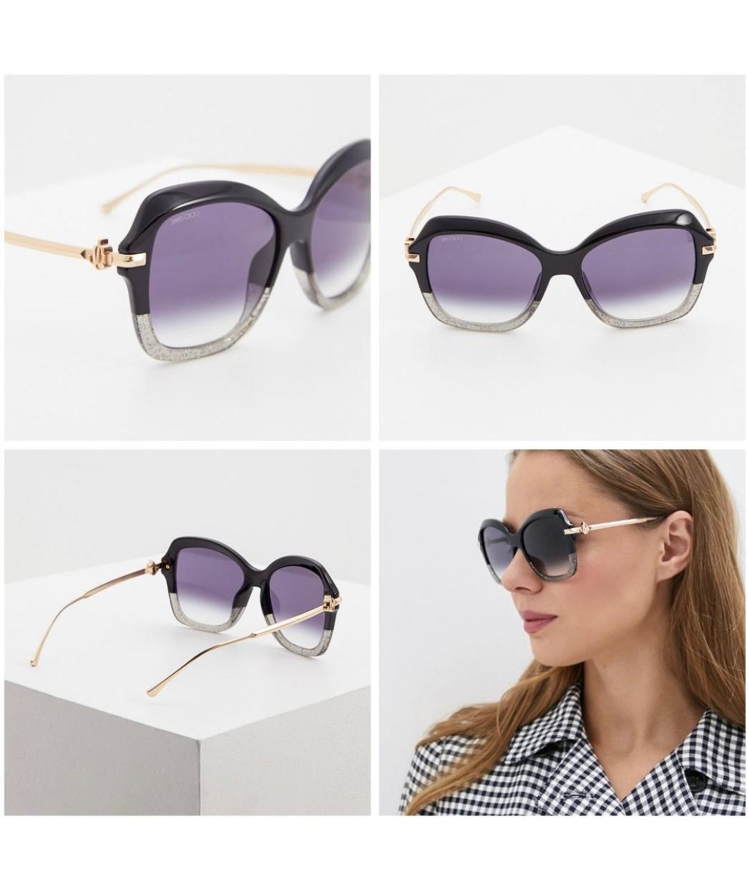 JIMMY CHOO Мульти пластиковые солнцезащитные очки, фото 5