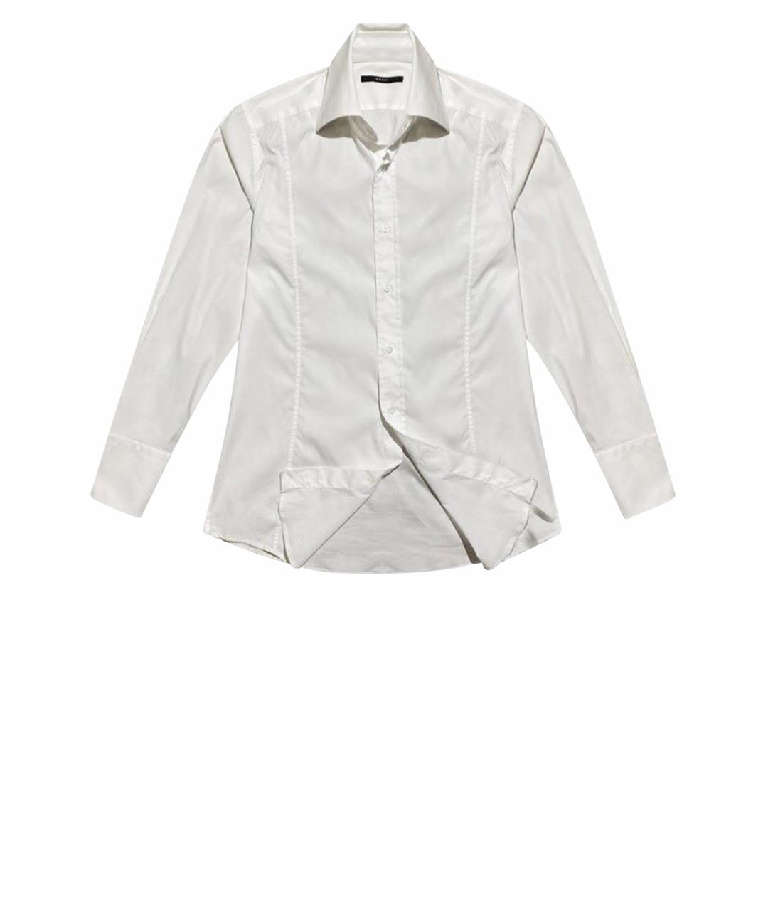 GUCCI Белая хлопковая классическая рубашка, фото 1