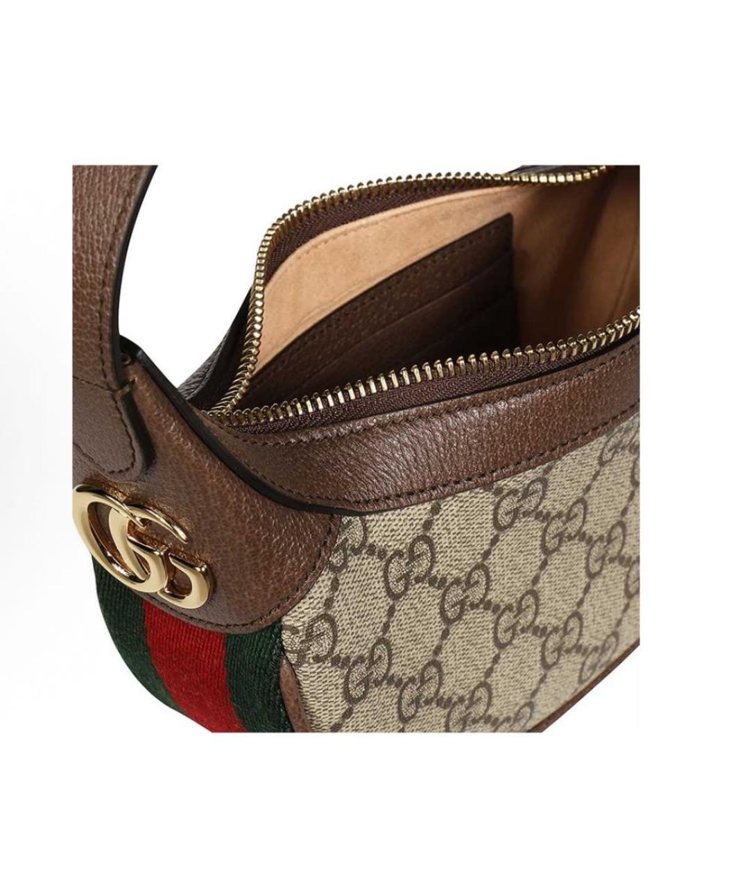 GUCCI Бежевая сумка с короткими ручками, фото 4