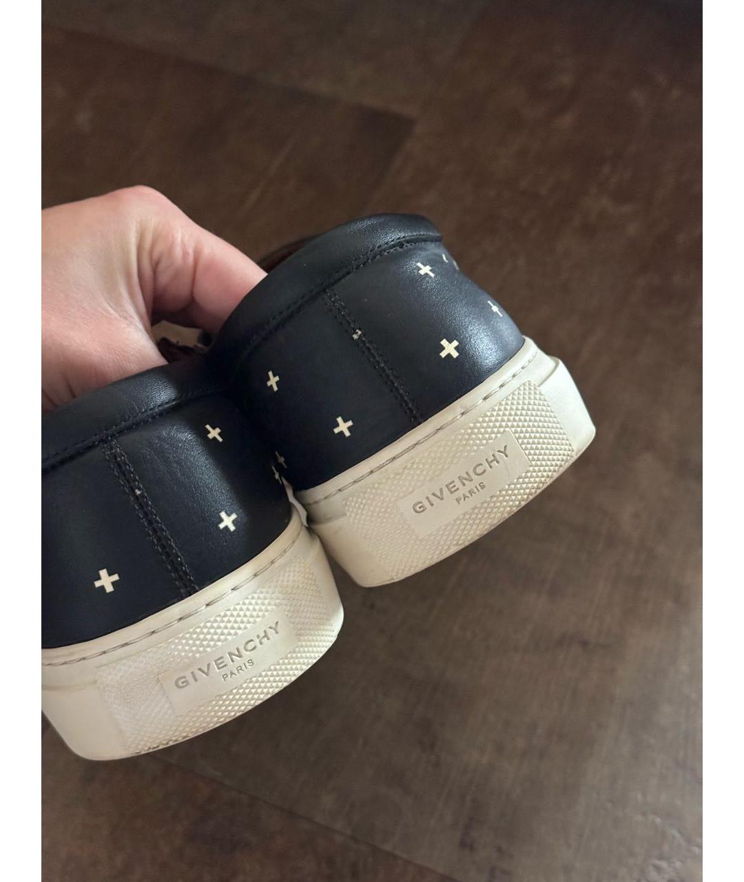 GIVENCHY Черные кожаные слипоны, фото 7