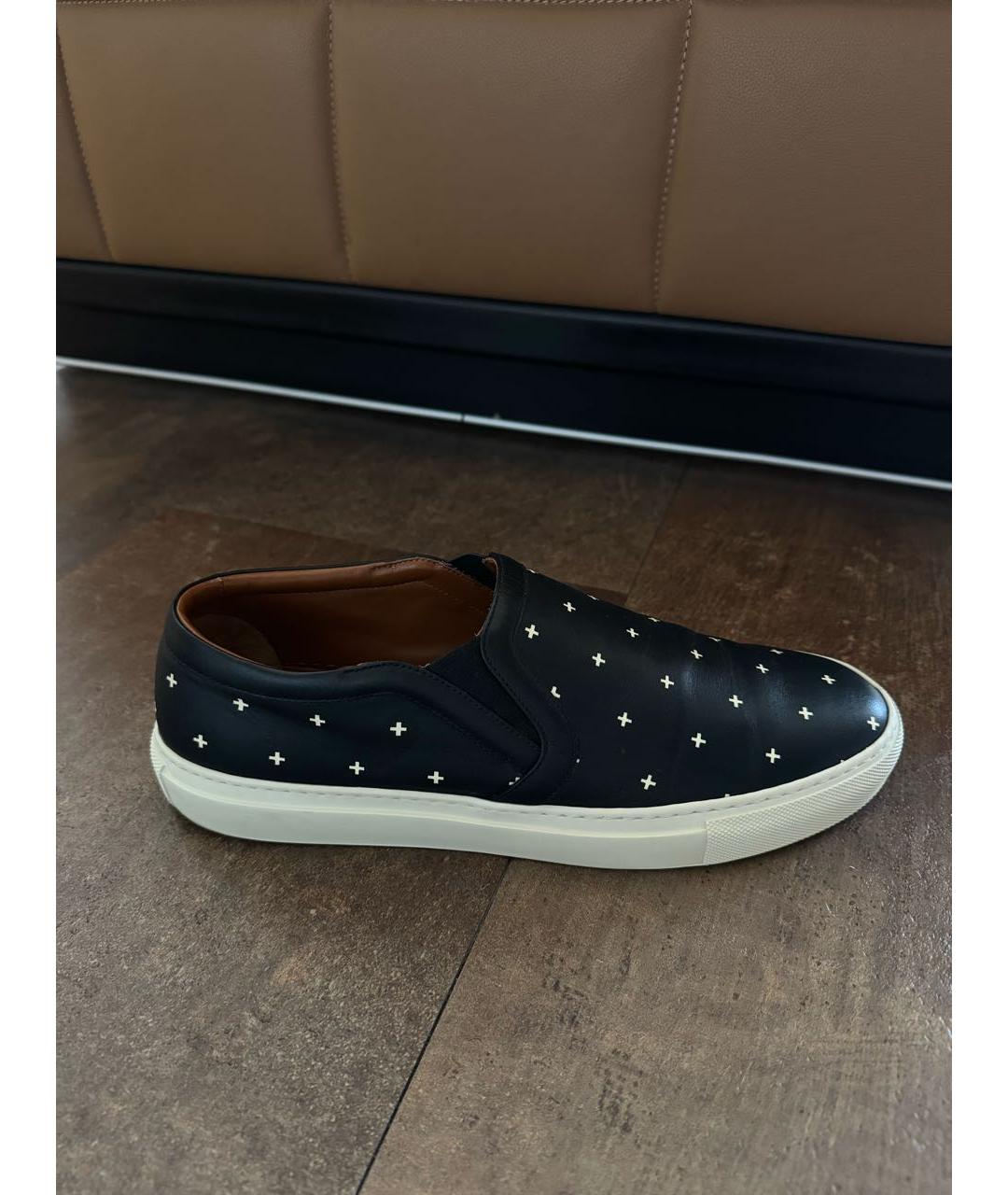 GIVENCHY Черные кожаные слипоны, фото 2