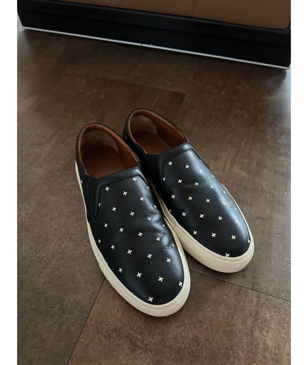 GIVENCHY Черные кожаные слипоны, фото 5