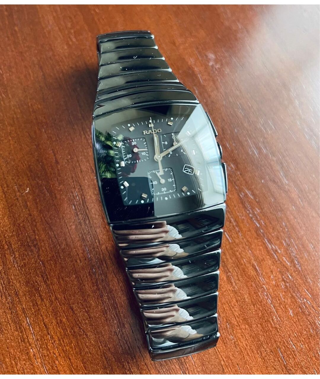 RADO Черные стальные часы, фото 5