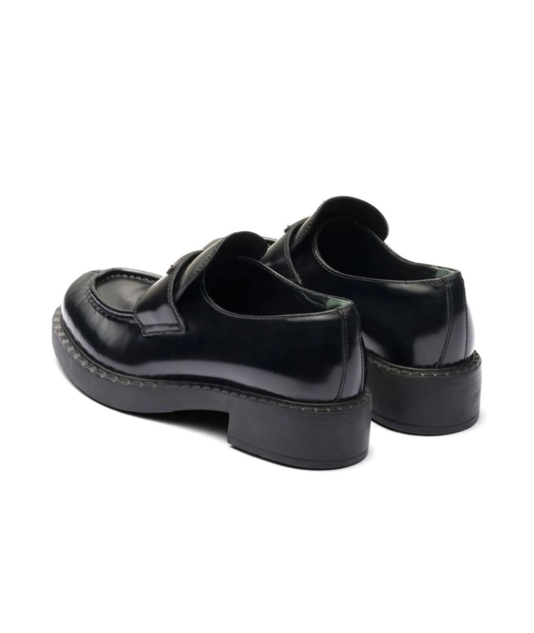 PRADA Черные кожаные лоферы, фото 5
