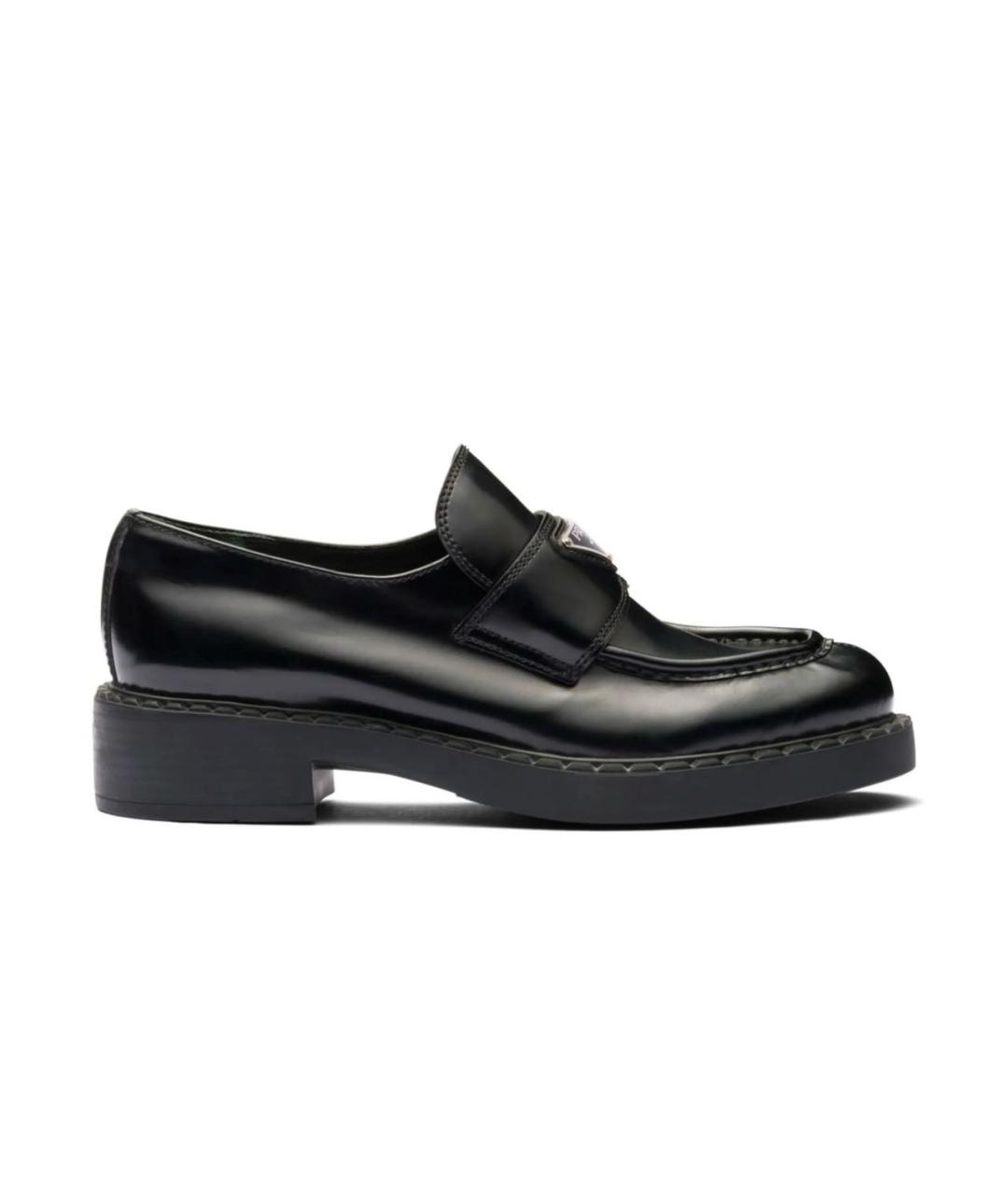 PRADA Черные кожаные лоферы, фото 8