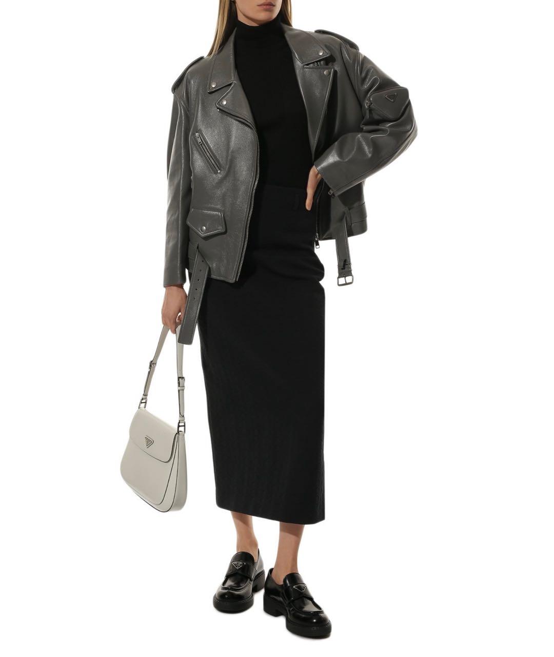 PRADA Черные кожаные лоферы, фото 6