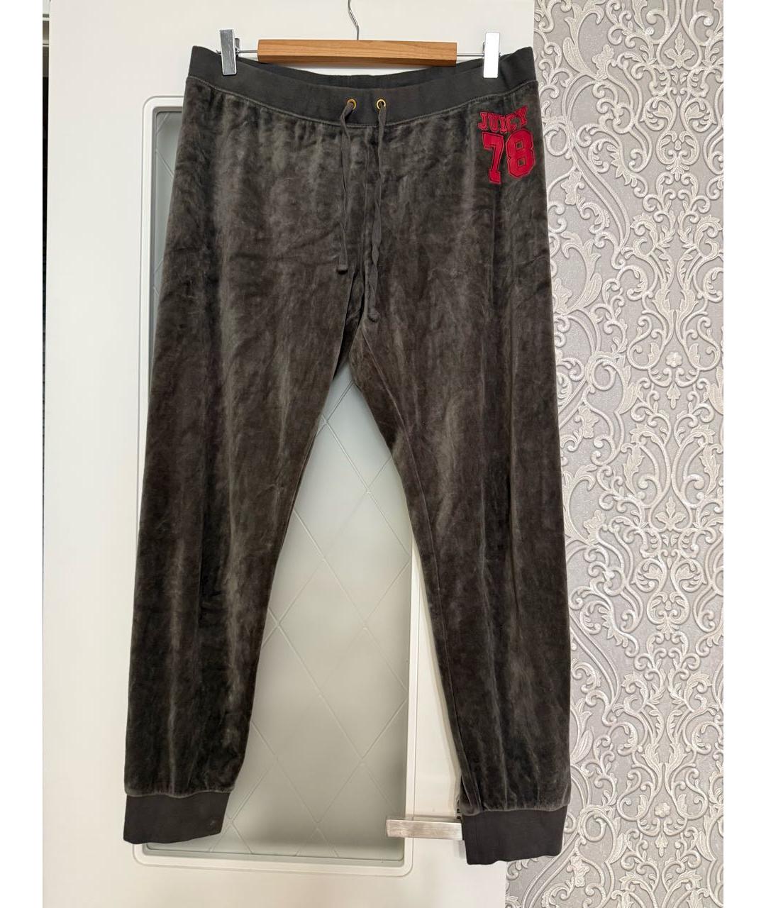 JUICY COUTURE Зеленые бархатные спортивные брюки и шорты, фото 8
