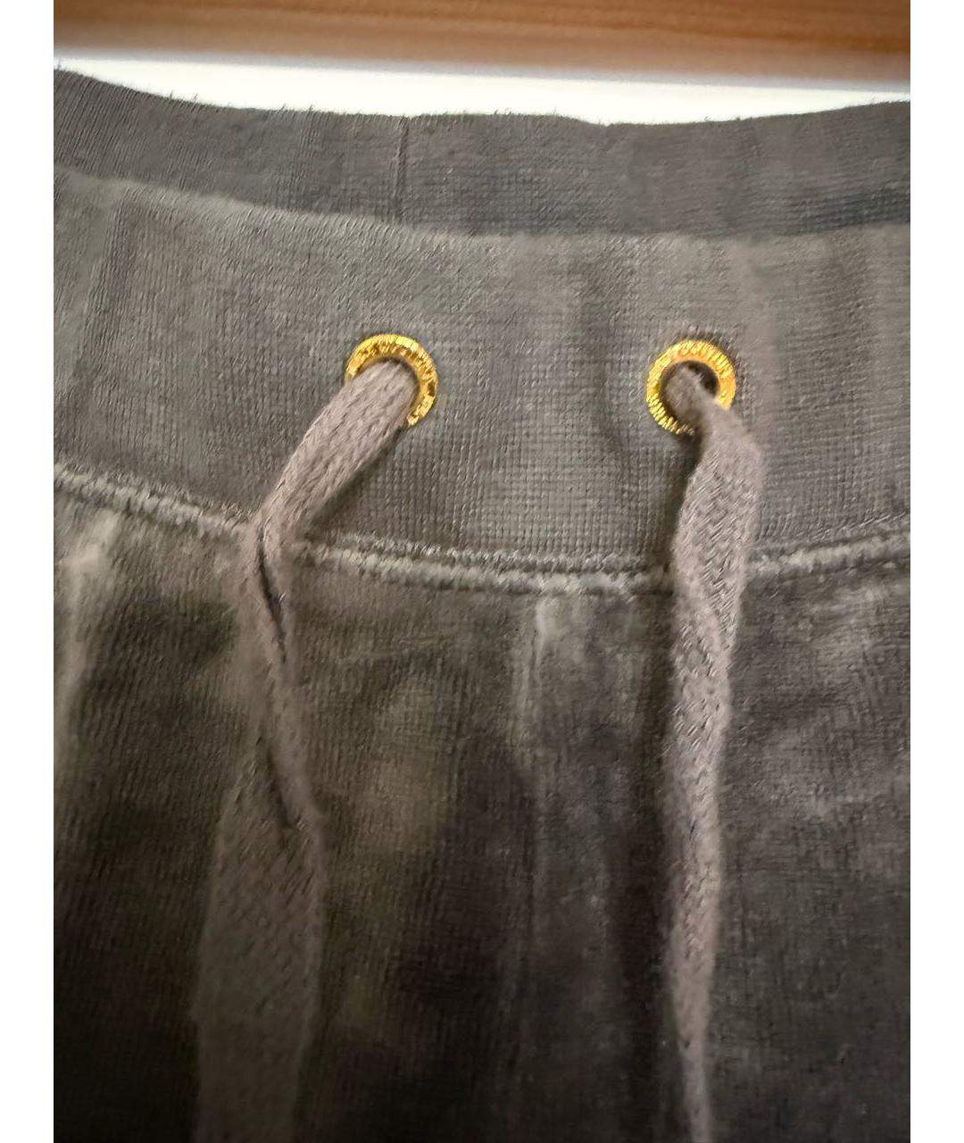 JUICY COUTURE Зеленые бархатные спортивные брюки и шорты, фото 5