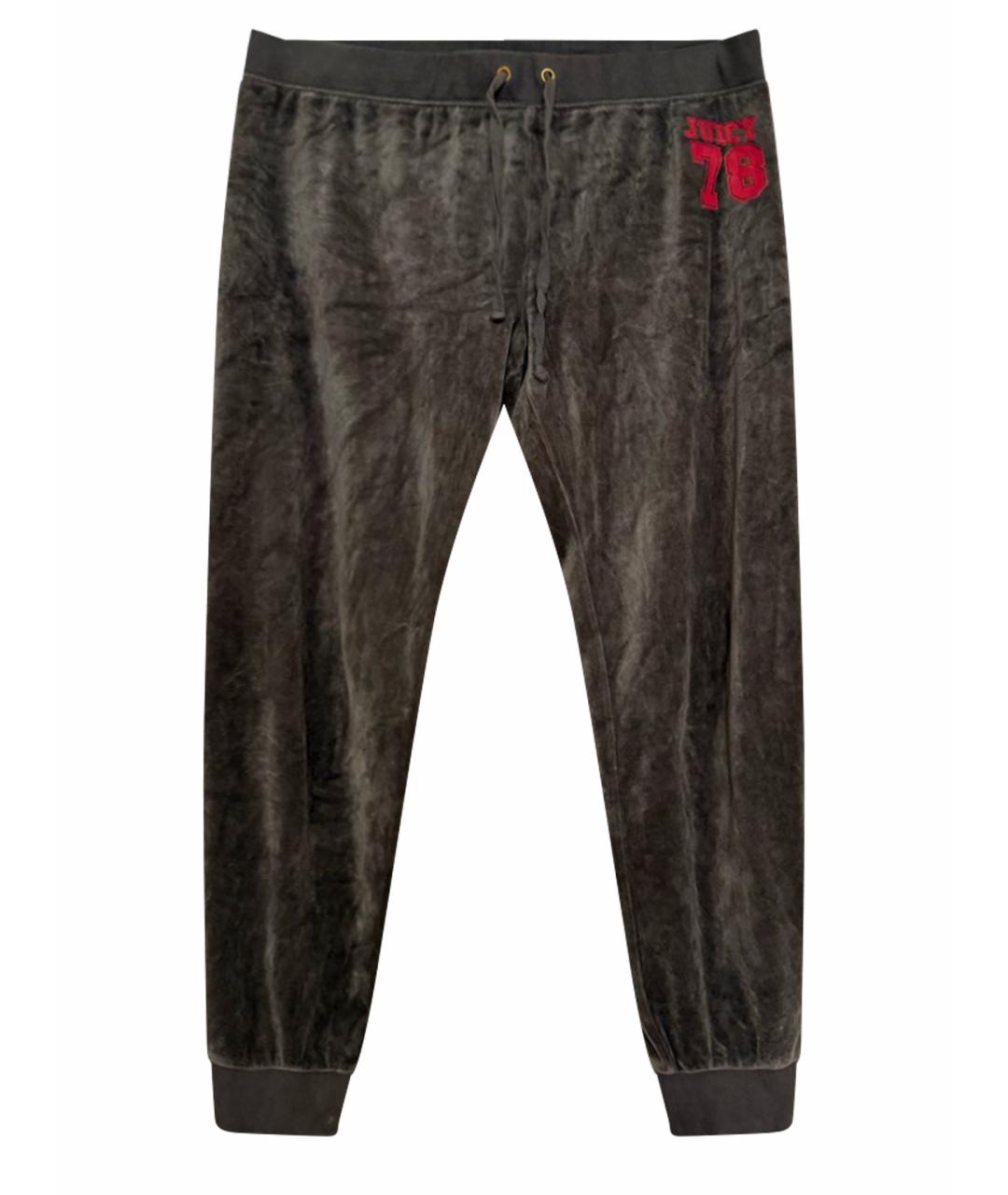 JUICY COUTURE Зеленые бархатные спортивные брюки и шорты, фото 1