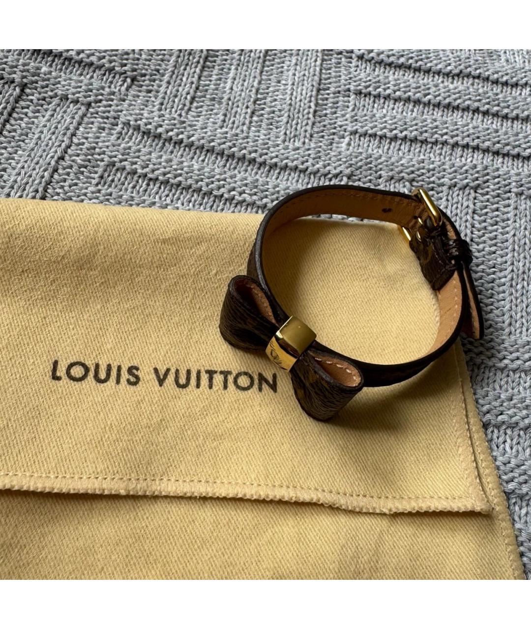 LOUIS VUITTON Коричневый браслет, фото 3
