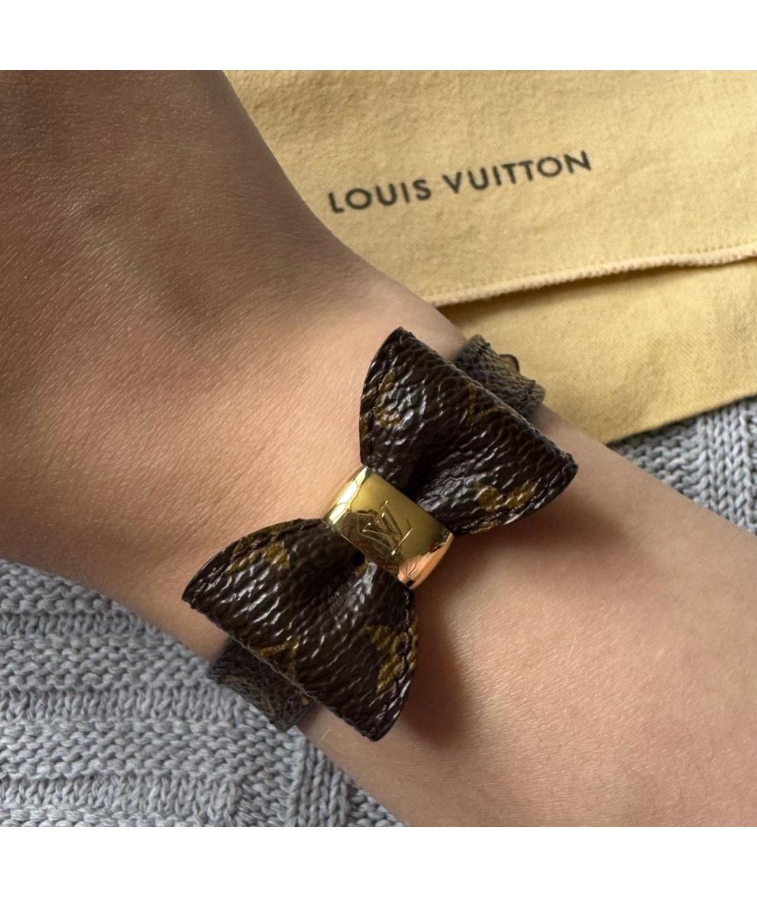 LOUIS VUITTON Коричневый браслет, фото 7