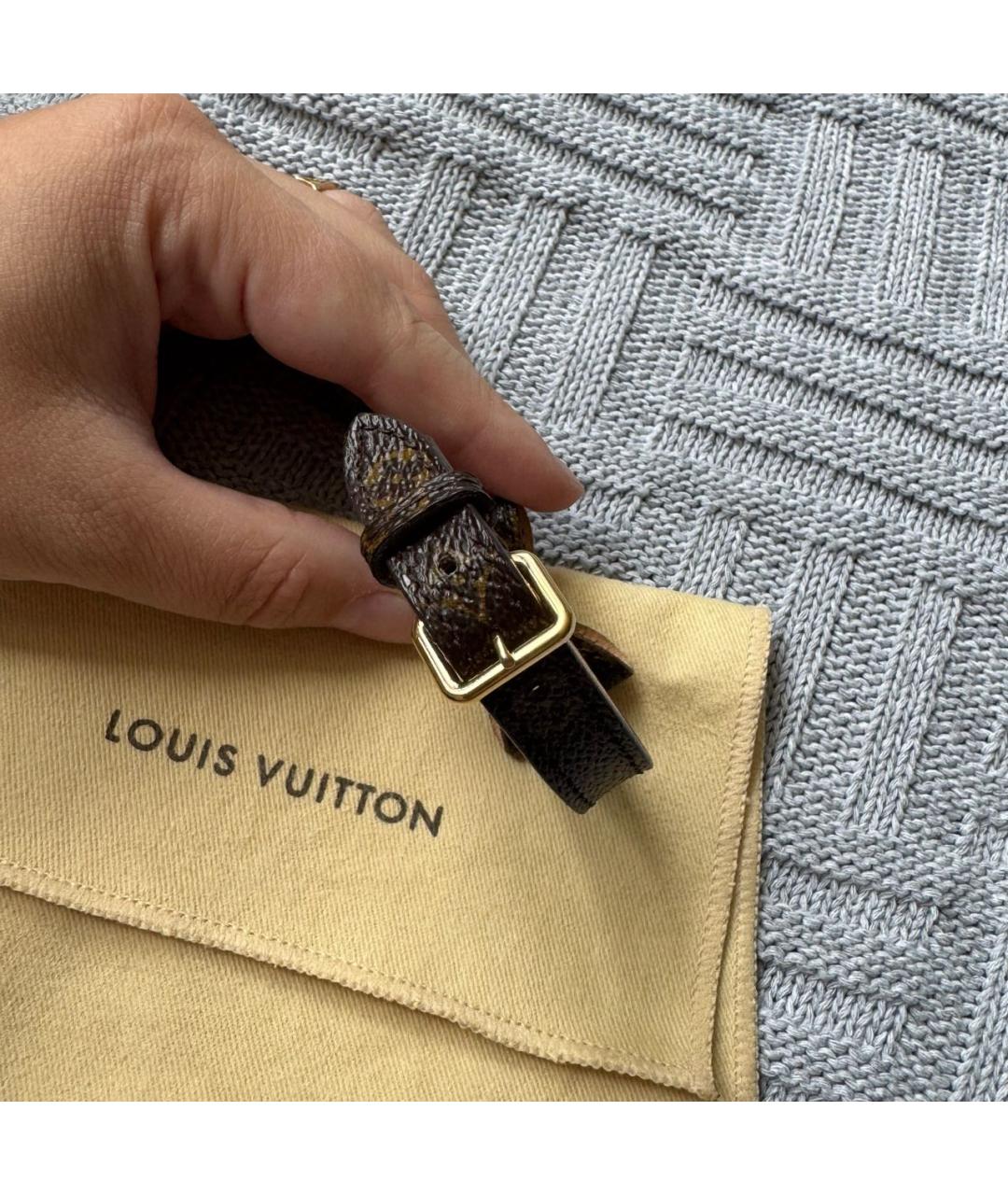 LOUIS VUITTON Коричневый браслет, фото 4