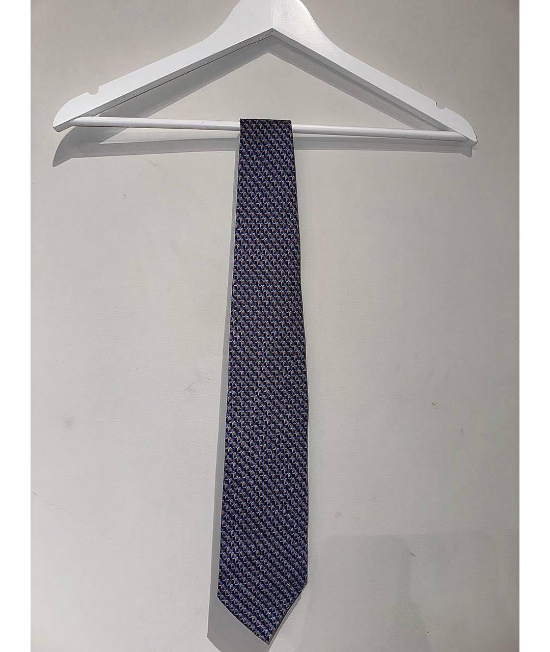 ERMENEGILDO ZEGNA XXX Темно-синий шелковый галстук, фото 4