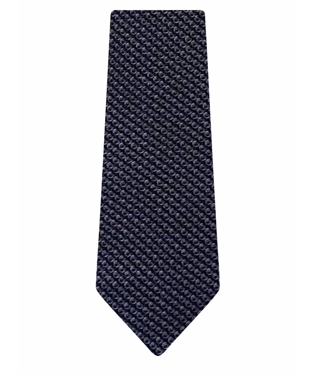 ERMENEGILDO ZEGNA XXX Темно-синий шелковый галстук, фото 1